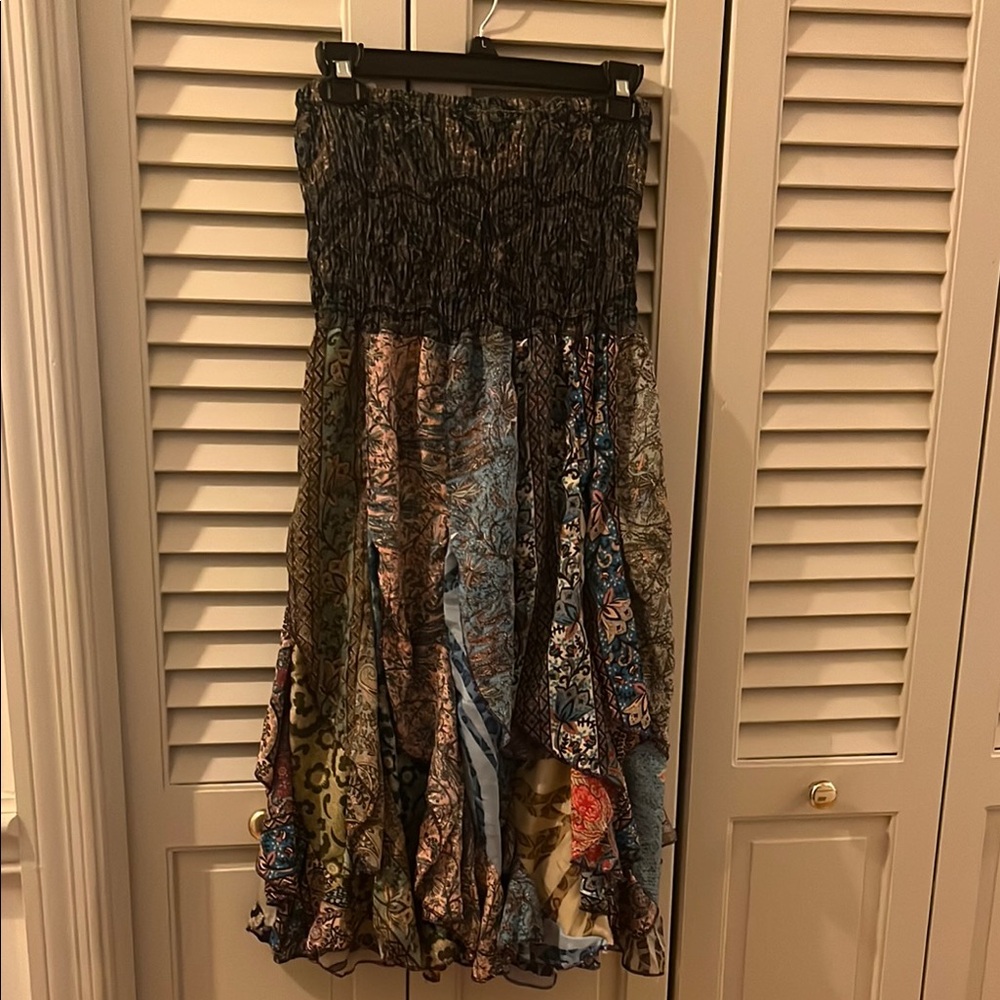 Bohemian Multi-Color Maxi Skirt